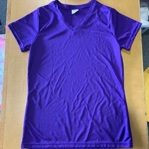 Ladies performance v-neck tshirt.